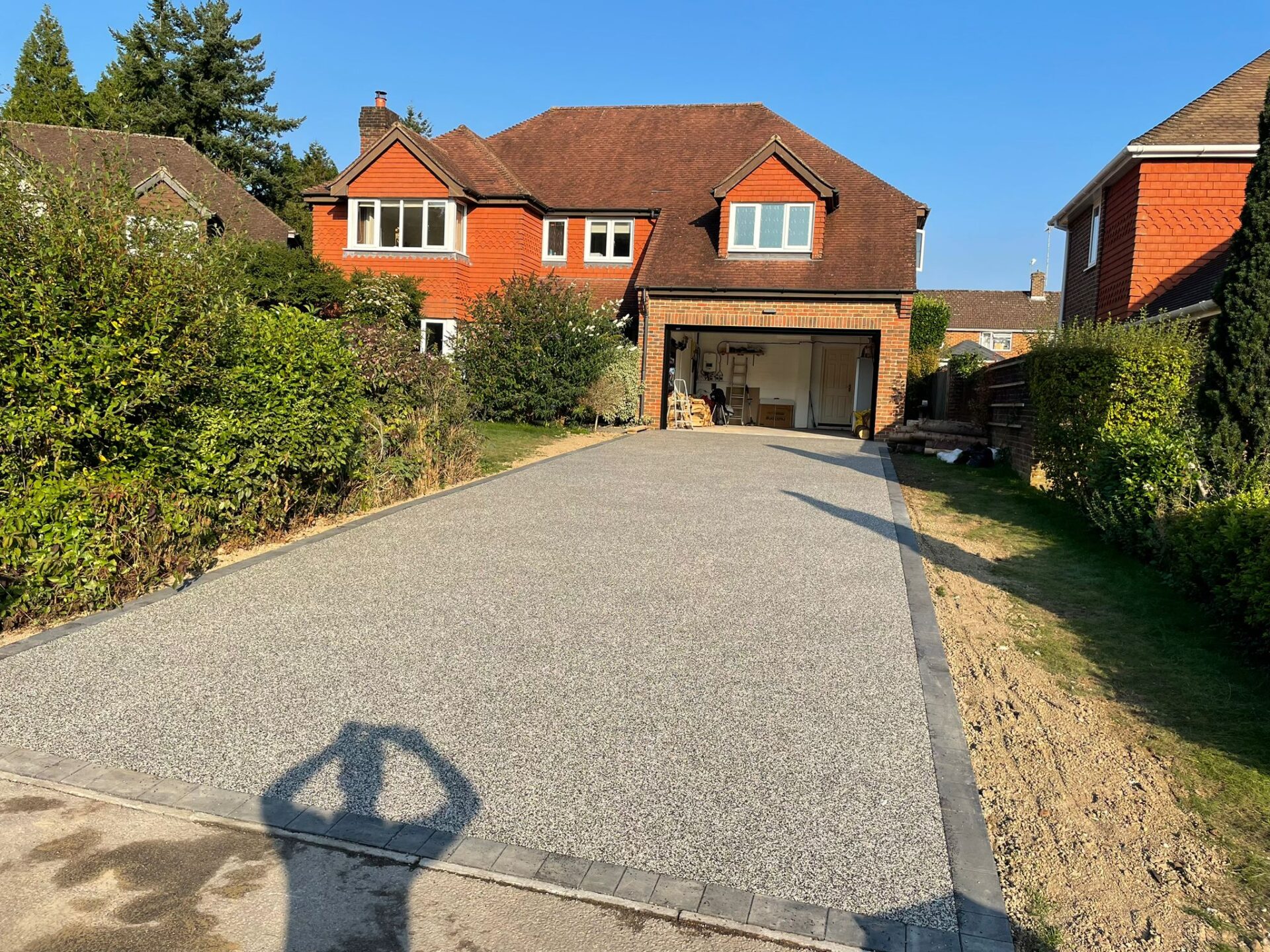 Aspen Resin Driveway with Charcoal Border - Uckfield, East Sussex